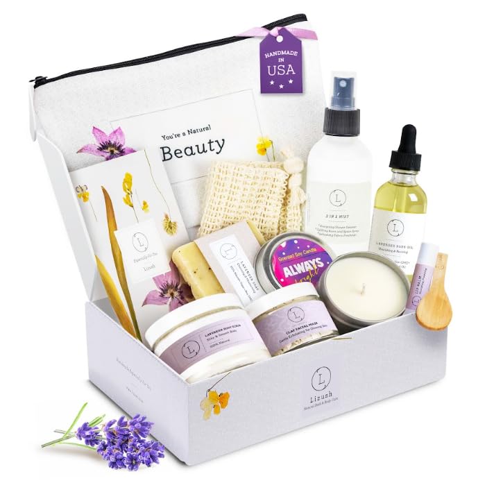 Amazon.com: Lizush Luxury Spa Gifts for Women - 9 Piece Lavender